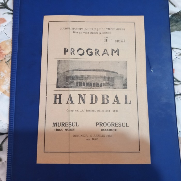 Program Muresul tg. Mures - Progresul Buc.