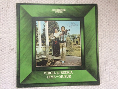 virgil muzur si rodica dima drag mi-e al meu badita disc vinyl lp muzica folclor foto