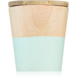Wax Design Wood Candle Green Tea lum&acirc;nare parfumată 9 cm
