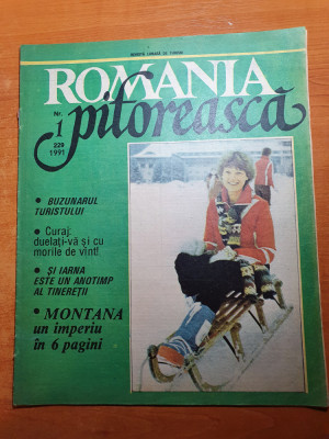 romania pitoreasca ianuarie 1991-art. si foto predeal,savarsin,muntii retezat foto