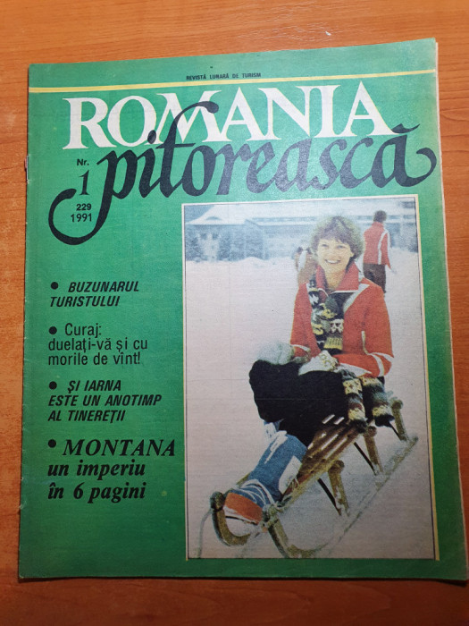 romania pitoreasca ianuarie 1991-art. si foto predeal,savarsin,muntii retezat