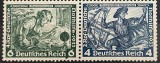 Germania (Deutsches Reich) 1933 - Pereche Orizontală: "Maestrul C&acirc;ntăreț Hans Sachs" &amp; "Olandezul Zburător" Seria "Wagner" MNH-Bn1