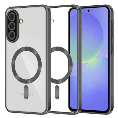 Husa MagSafe pentru Samsung Galaxy A56 A566 / A36 A366, Techsuit, Luxury Crystal, Neagra foto