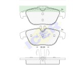 Icer set placute frana, frana disc