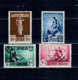 Serbia, ocupatia Germana 1943 - Pentru invalizii de razboi, serie nestampilata cu sarniere