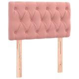 Cumpara ieftin Tablie de pat, roz, 80x7x78/88 cm, catifea