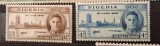 2 timbre Nigeria 1946 &ndash; Victoria după Al Doilea Război Mondial &ndash; Regele George VI -A85