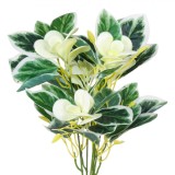 Buchet Flori Artificiale, Model Verde-Alb, 34cm, Oem
