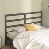 Gossi tablie de pat, gri, 146x4x100 cm, lemn masiv de pin