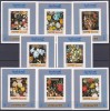 DB1 Pictura Flori Craciun 1970 Manama 8 SS de Lux MNH, Nestampilat