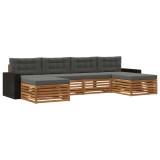 vidaXL Seturi de canapele cu pernă 6 pcs Lemn Solid de Acacia 3383695