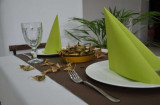 Servetele de masa festive Linclass-Light, Verde kiwi / 40 x 40 cm / 50 buc