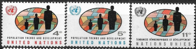 B0925 - Natiunile Unite New York 1965 - Dezvoltare 3v.neuzat,perfecta stare foto