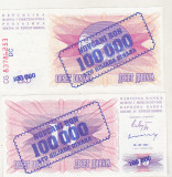 Bnk bn Bosnia 100000 dinari 10-XI-1993 unc