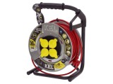 Prelungitor alimentare KEL 3x1,5mm2 4 prize 50m 16A gumă roșu