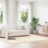 VidaXL Covor shaggy cu pom &icirc;nalt, NAVARRA, crem, 200x290 cm, poliester