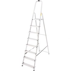 Scara aluminiu, Master, 7 trepte, platforma, max 125 kg, 2.37 m