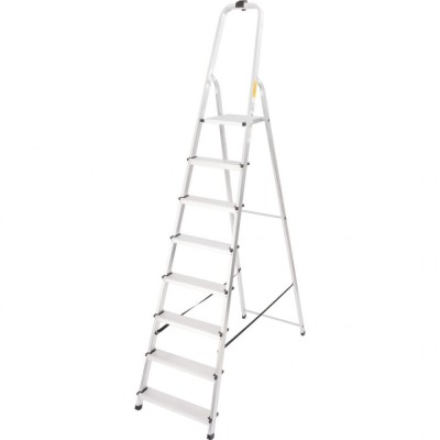 Scara aluminiu, Master, 7 trepte, platforma, max 125 kg, 2.37 m foto