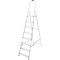 Scara aluminiu, Master, 7 trepte, platforma, max 125 kg, 2.37 m