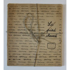 LE PIED CHAUSSE , ALBUM CU 20 DE PAGINI VOLANTE , TEXT IN LIMBA FRANCEZA , ANII &#039;90