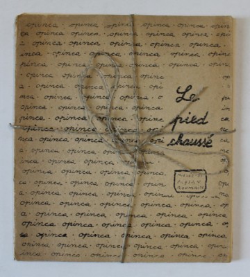 LE PIED CHAUSSE , ALBUM CU 20 DE PAGINI VOLANTE , TEXT IN LIMBA FRANCEZA , ANII &amp;#039;90 foto