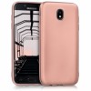 Husa Samsung Galaxy J7 2017, Silicon Slim Antisoc Rose Gold, Protectie Zgarieturi si Lovituri