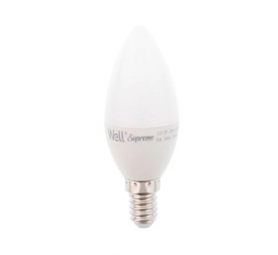 Bec E14 230V 6W LED 3000K lumanre foto