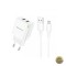 Incarcator Retea Cu Cablu microUSB Borofone BN15 Strong 10.5W 2.1A 2 x USB-A Alb
