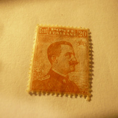 Serie Italia 1917 Rege V.Emanuel III 20C brun-orange , 1 val. sarniera