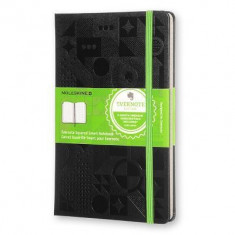 Moleskine Evernote Smart Notebook Large Squared Black Hard foto