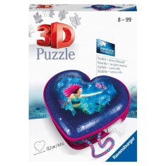 Ravensburger - Puzzle 3D cutie inima sirena 54 piese