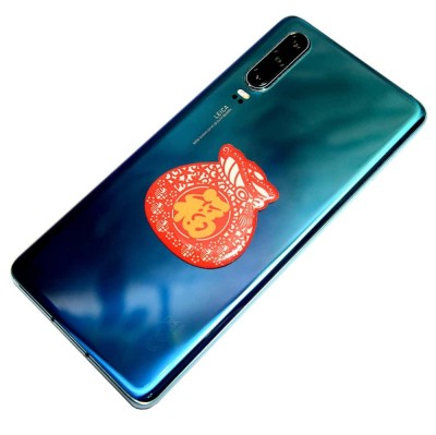 Abtibild sticker 3D cu simbolul FUK pe sacul abundentei foto