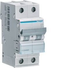 Siguranta automata 4A 2P Curba C 6ka Hager MCN204