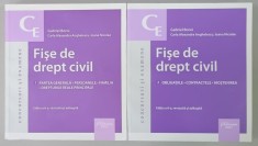 FISE DE DREPT CIVIL de GABRIEL BOROI ...IOANA NICOLAE , VOLUMELE I - II , CONCURSURI SI EXAMENE , 2021, PREZINTA SUBLINIERI *