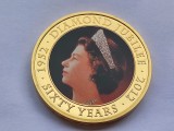 505. Moneda Insulele Cook 1 dollar 2011 (Diamond Jubilee, Queen Elizabeth II)