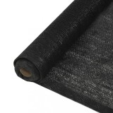 Plasă protecție vizuală, negru, 2x10 m, HDPE
