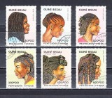 A12 S3 7 - Timbre foarte vechi - Guineea Bissau - coafuri populare, Arta, Stampilat