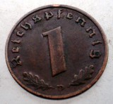 2.439 GERMANIA 1 REICHSPFENNIG 1937 D, Europa, Bronz