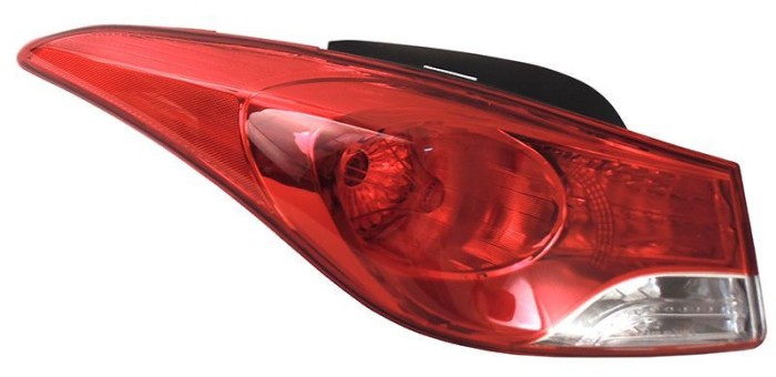 Stop spate lampa Hyundai Elantra (Md/Ud), 08.2010-10.2013, spate, Stanga, partea exterioara; P21/5W+PY21W+W5W; fara suport becuri, DEPO
