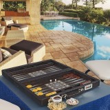 Cumpara ieftin Set de Table de Lux | Design cu Piele de Crocodil &amp; Sidef