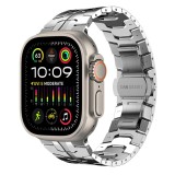 Techsuit - Watchband (W063) - Apple Watch 1/2/3/4/5/6/7/8/9/10/SE/SE 2/Ultra/Ultra 2 (42/44/45/46/49mm) - Silvery
