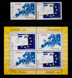 Cumpara ieftin RO 2008 LP 1802+a &quot;Europa 2008-Scrisoarea&quot;, serie + colita 425II , MNH, Nestampilat