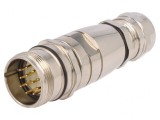 Mufă Conector M23 12 PIN Lipire Dreaptă Aurit 8A