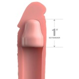 Manson elastic din silicon moale pentru penis cu inel 1&quot; Silicone X-tension