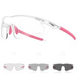 X-TIGER Ochelari de ciclist fotochromici pentru bărbați și femei UV400, ideal, auto, auto-&icirc;ntunecare, ochelari de soare pentru MTB, ciclism, sporturi