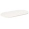 Gossi blat de masa, alb, 110x55x2,5 cm, lemn masiv de pin, oval