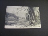 Carte poștală Elvețiană originală &ndash; Geneva, Sentier de Jonction,Piesă de colecție La Belle &Eacute;poque(cel mai probabil din perioada 1900&ndash;1940), Circulata, Printata