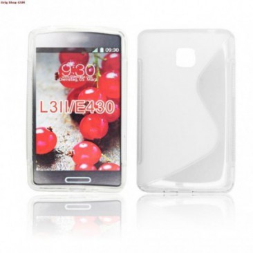 HUSA SILICON S-LINE LG L3 2 (E435) TRANSPARENT foto