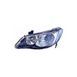 Far Honda Civic Sedan 10.2005-12.2011 Depo partea Stanga cu bec HB3+HB4, culoare negru, reglaj manual