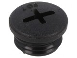 Capac de protecție PG7 poliamidă neagră 6mm 10buc